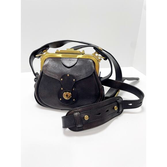 Ralph Lauren Handbags - Ralph Lauren Ricky Fall 2013 Ready to Wear Crossbody Metal Top Bag